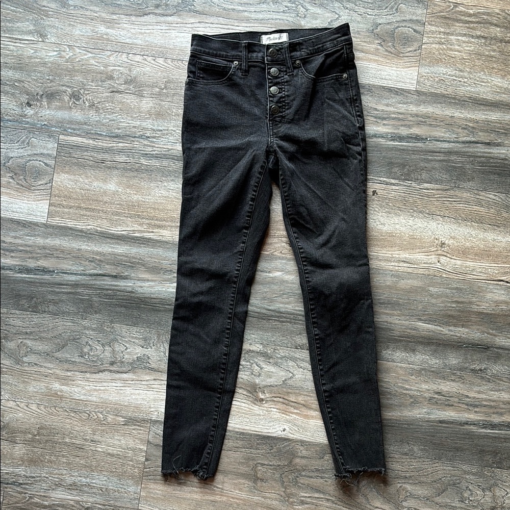 Madewell 9” Black High Rise Jeans Skinny Style